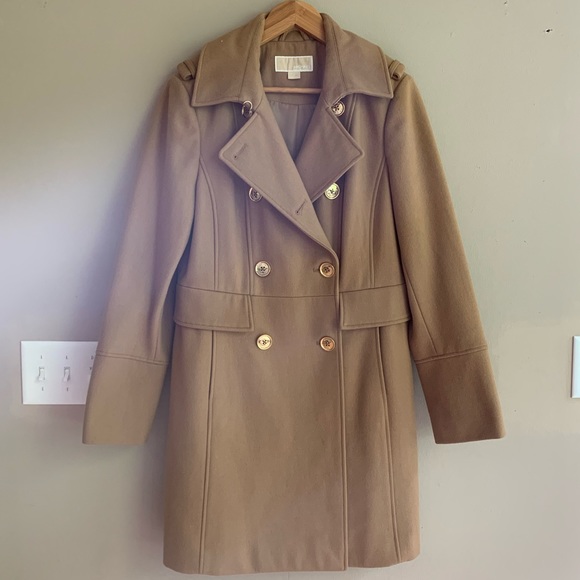 MICHAEL Michael Kors Jackets & Blazers - Michael Kors Wool Blend Tan Coat